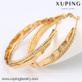 91658 Xuping 2016 gold plated Handmade round shape Earring without stone